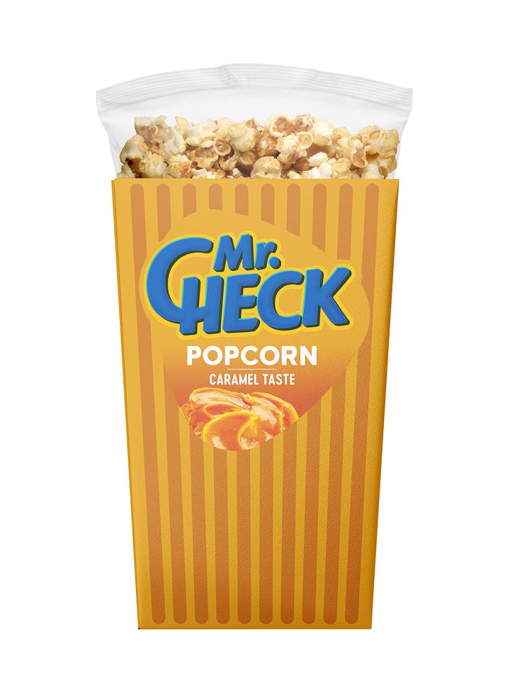 Mr.Check PopCorn BOX Caramel 200g.