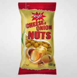 JĖGA žemės riešutai luobelėje su sūrių ir svogūnais, 100g.