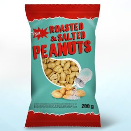 Jėga roasted and salted nuts, 200g.