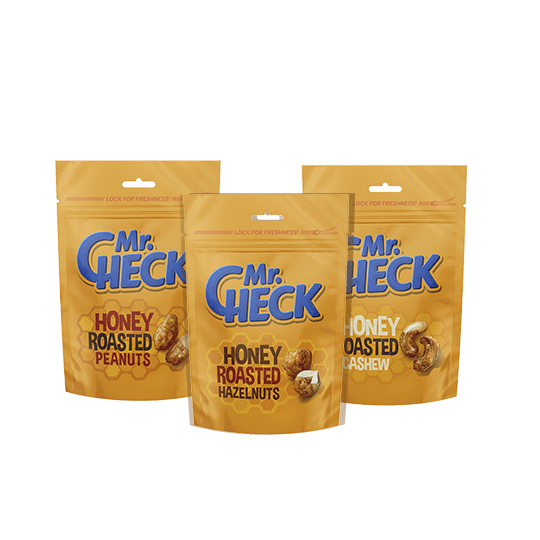 Mr. Check, Frutta a guscio al miele, 150 g.