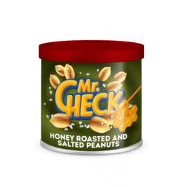 Medaus skonio skrudinti žemės riešutai „Mr. Check“ 140g