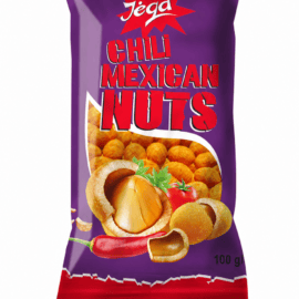 Orzeszki ziemne JĖGA w skorupkach po meksykańsku o smaku chili, 100g.